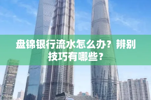 盘锦银行流水怎么办？辨别技巧有哪些？